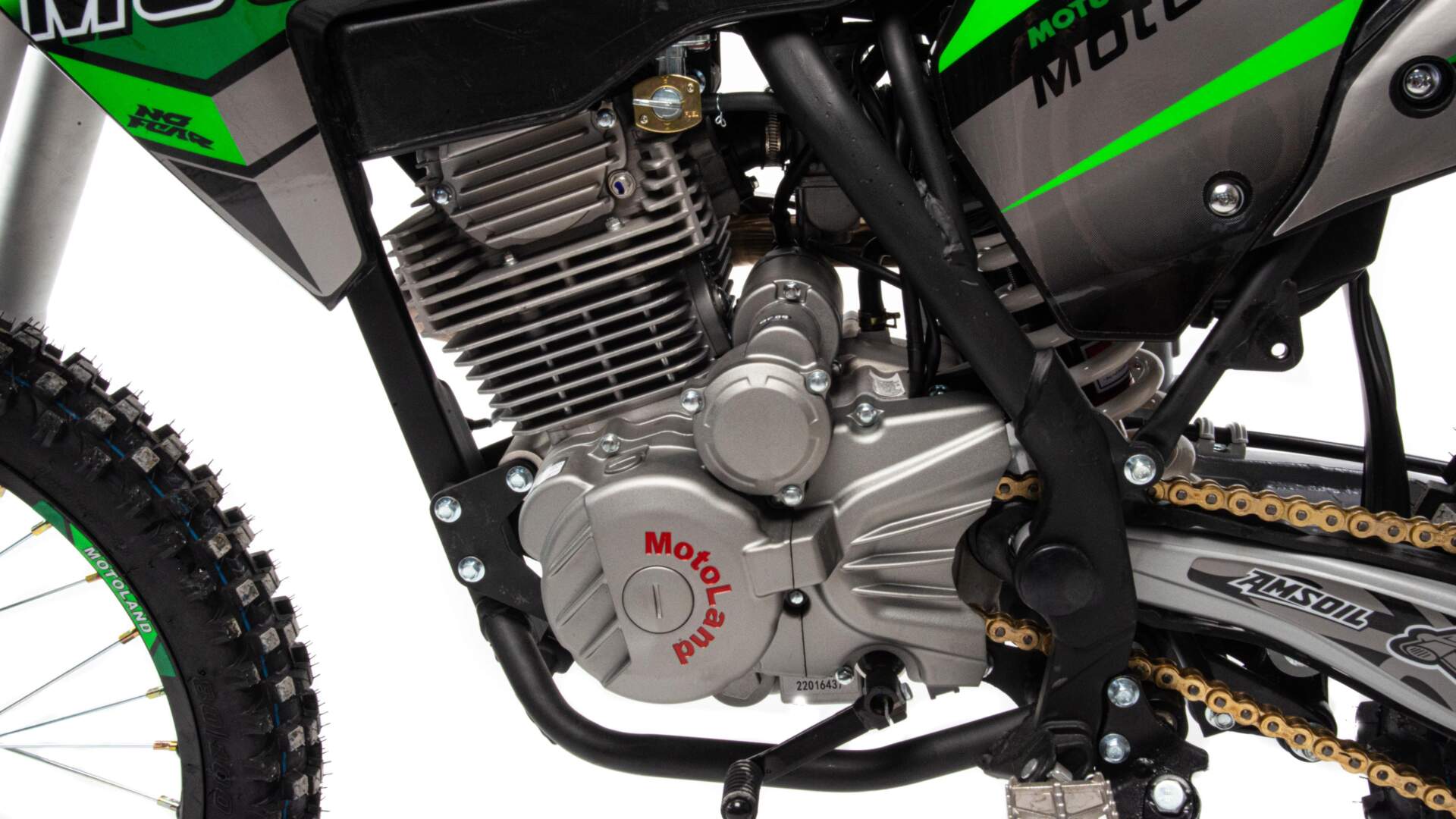 Мотоцикл Кросс Motoland XT 250 HS (172FMM) зеленый РАСПРОДАЖА