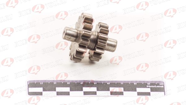 Шестерня малая двойная редукт. стартера 156FMI(CB125D)161FMJ(CB150D)163FML-2(CB200-C)169FML(CB200)
