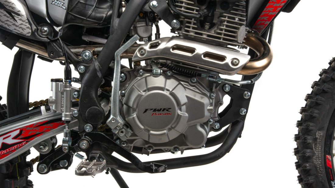 Мотоцикл Кросс PWR FZ250 (172FMM) (4V) (4-х клапанный) красный 